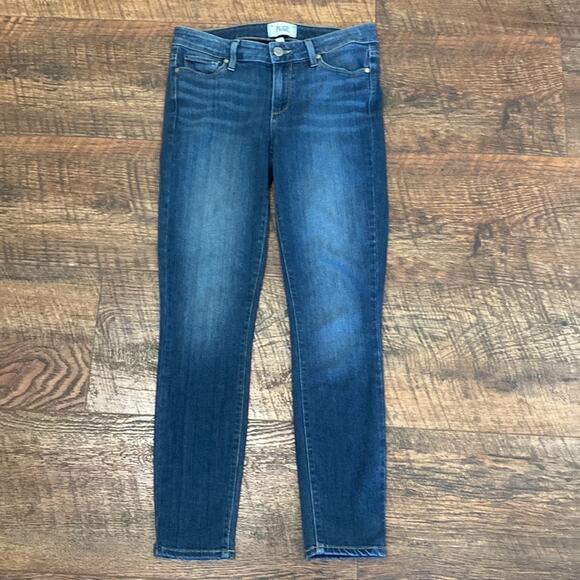 Paige Jeans Verdugo Ankle Skinny Nottingham Medium Blue Denim Stretch Size 28 - Picture 3 of 12
